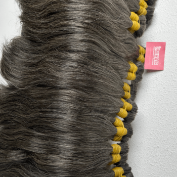 natural grey bulk human hair bundles 3