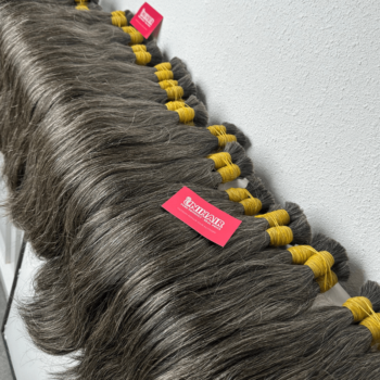 natural grey bulk human hair bundles 4