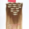 Straight Fabric Clip-In Hair Extensions – Ash Blonde Mix Platinum Blonde Ombre