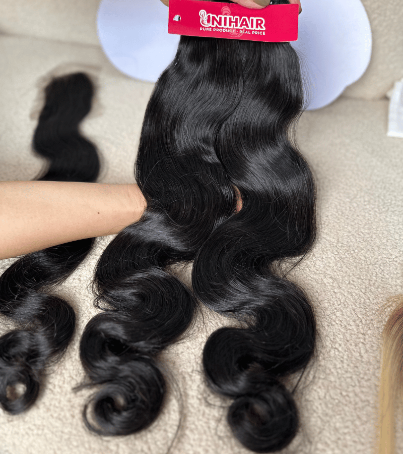 Double Drawn Body Wave Weft Hair Extensions