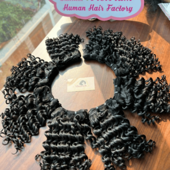 Double Drawn Deep Curly Remy Weft Hair 1