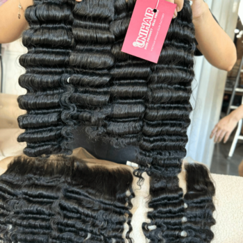 Double Drawn Deep Wave Remy Weft Hair 1