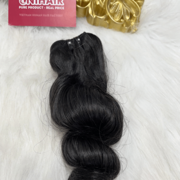 Double Drawn Loose Curly Remy Weft Hair 1