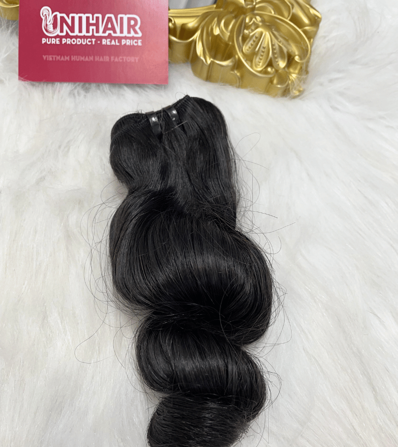 Double Drawn Loose Curly Remy Weft Hair