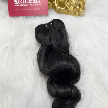 Double Drawn Loose Curly Remy Weft Hair 3
