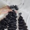 Micro Ring Hair Extensions With Natural Color Burmese Curly Hair