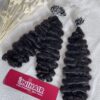 Micro Ring Hair Extensions With Natural Color Burmese Curly Hair