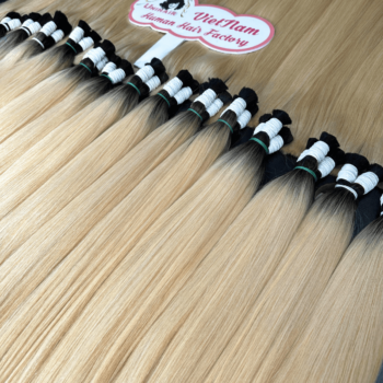 bulk hair ombre blonde color double platinum 5
