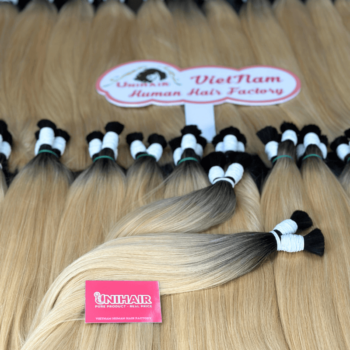 bulk hair ombre blonde color double platinum 6