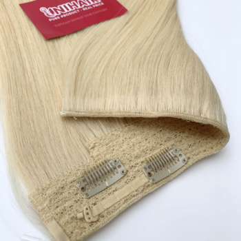 halo hair extensions with lightest blonde 60 color straight hair 2