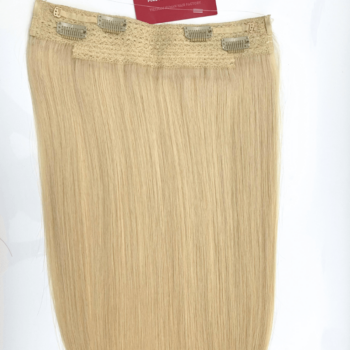 Halo Hair Extensions with Lightest Blonde #60 Color Straight Hair