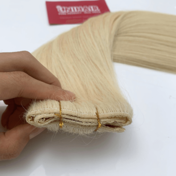 halo hair extensions with lightest blonde 60 color straight hair 5