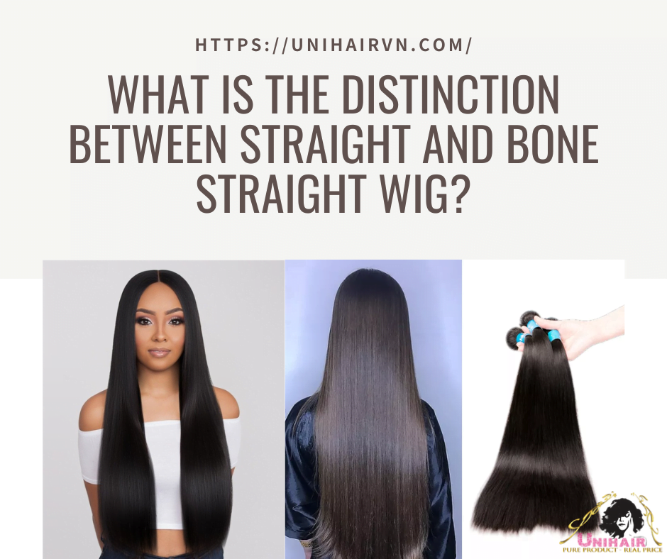 What is the distinction between straight and bone straight wig? 1 What is the distinction between straight and bone straight wig