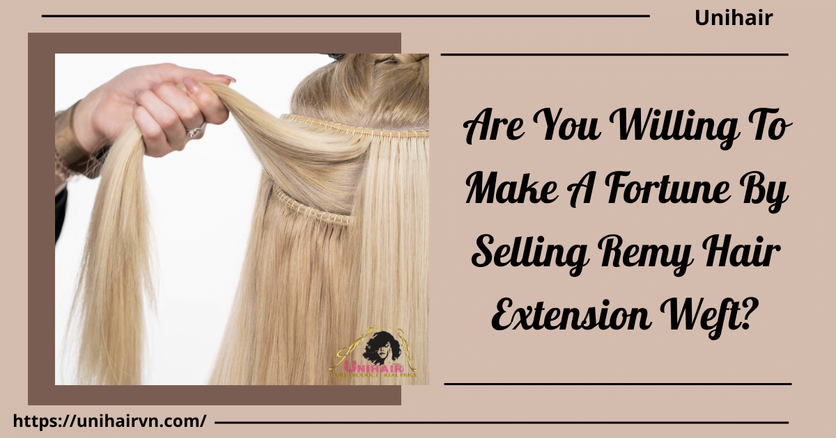 Are You Willing To Make A Fortune By Selling Remy Hair Extension Weft