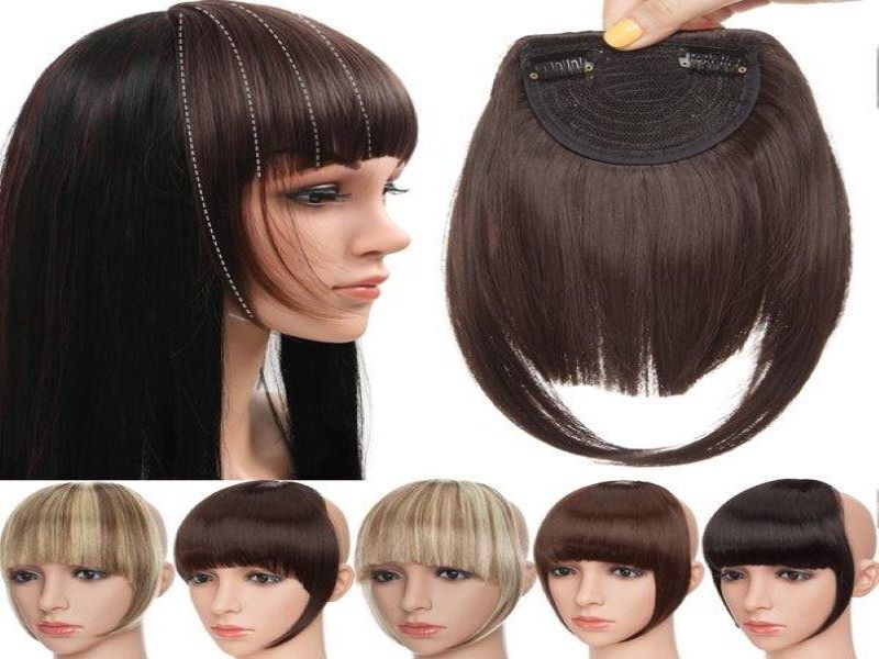 Utilizing clip-in bangs