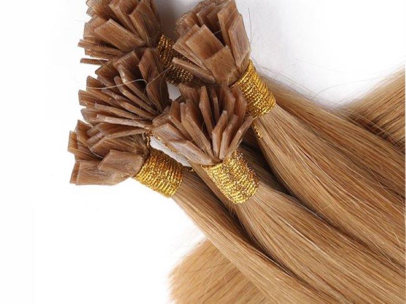 V Tip pre-bonded Vietnamese human hair extension strands