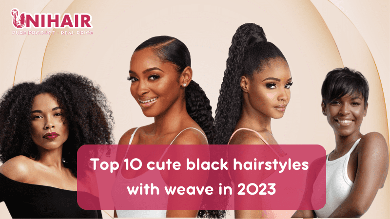 cute black hairstyles with weave