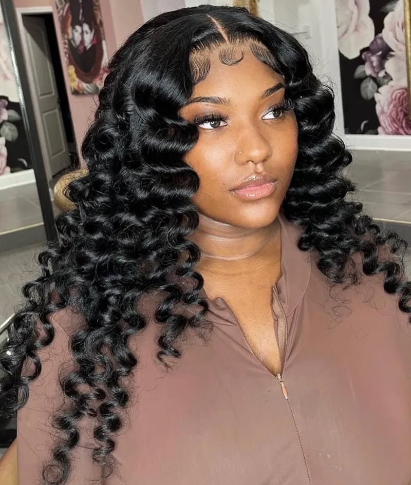 half up half down hairstyles weave 7