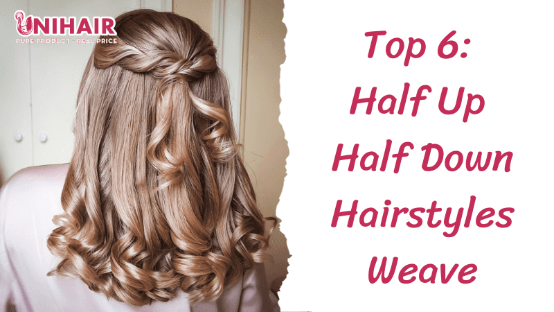half up half down hairstyles weave