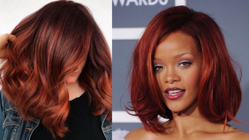 How To Get Stunning Red Highlights On Black Hair With 7 Steps 8 red highlights on black hair 7