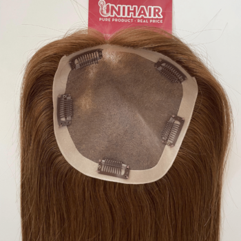 Alternative view of 6x6 inches Mono base with PU coated #10 color Hair Topper