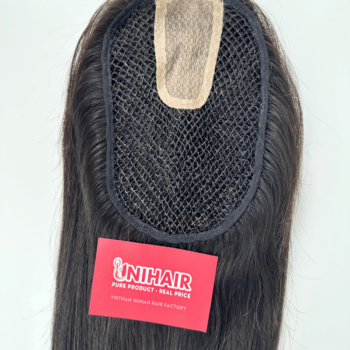 6x8 inches Fish net with silk 2x4 inches 1B color Hair Topper 3