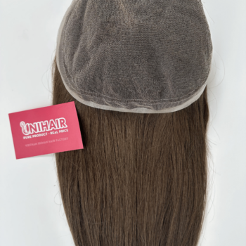 6x8 inches HD Lace without PU 7C color Hair Topper 3