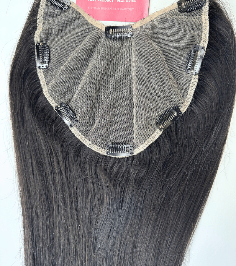 9x10 inches U Part #1B color Hair Topper