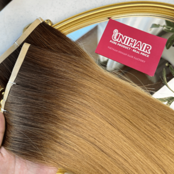 Long Tape In Hair Extensions with Ombre 27 Color Straight Hair 2
