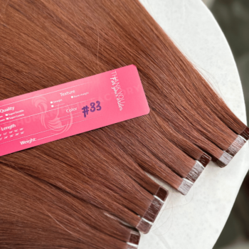 Normal Tape In Hair Extensions with 33 Color Straight Hair 1