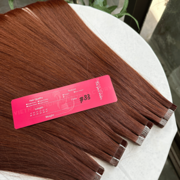 Alternative view of Normal Tape In Hair Extensions with #33 Color Straight Hair