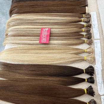 Alternative view of Flat Tip Hair Extensions with Viking Color Straight Hair