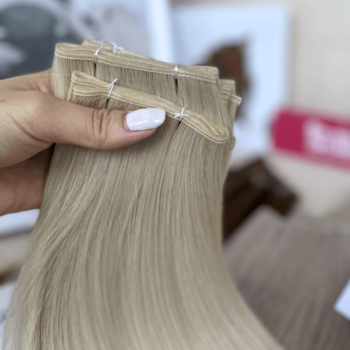 Alternative view of Genius Weft Human Hair Extensions with #1001 Color Straight Hair