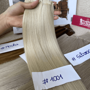 genius weft human hair extensions with 1001 color straight hair