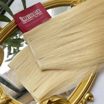 Alternative view of Genius Weft Human Hair Extensions with #613 Color Straight Hair