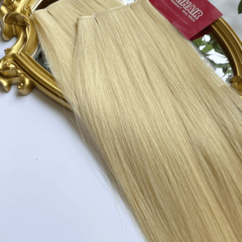 genius weft human hair extensions with 613 color straight hair 3