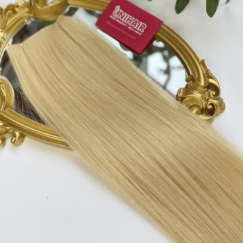 genius weft human hair extensions with 613 color straight hair