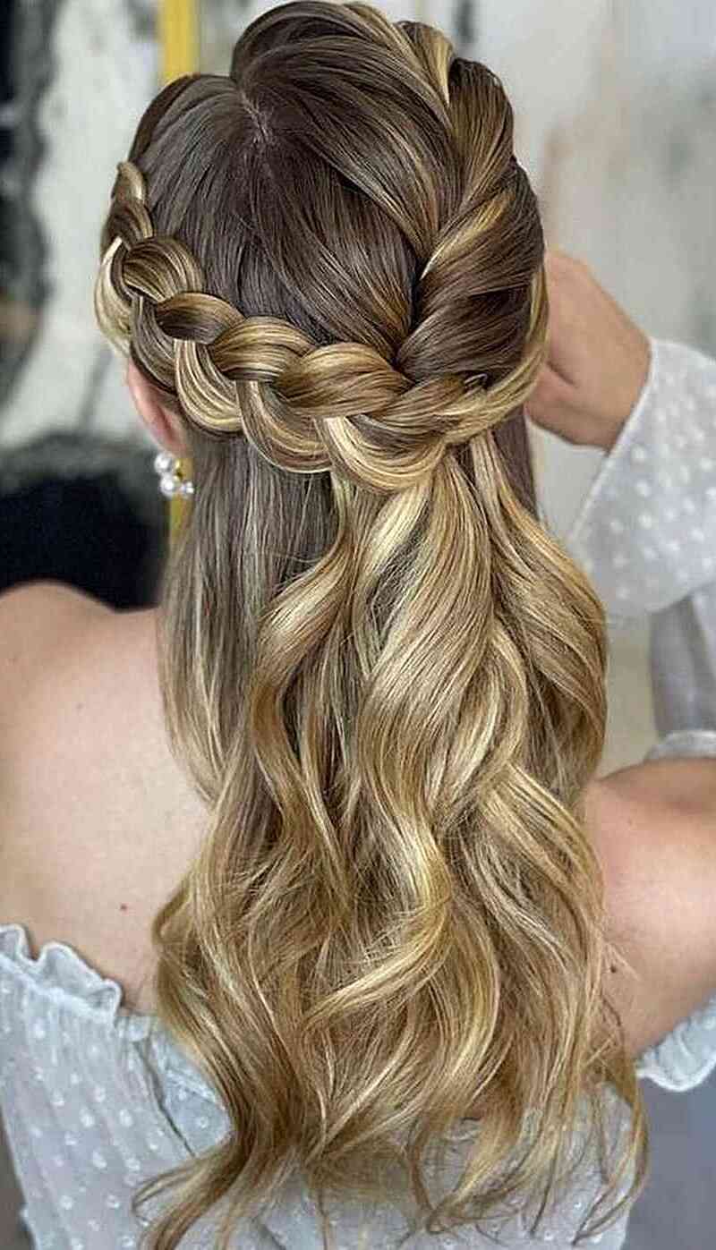 half up half down hairstyles weave 10