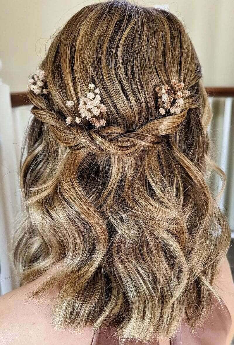 half up half down hairstyles weave 9