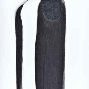 Alternative view of Ponytails Hair Extensions with Black Color Straight Hair