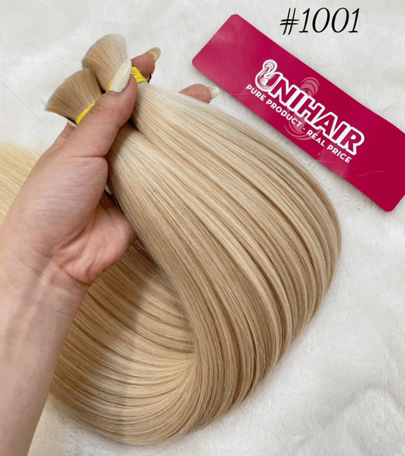 Straight Bulk Hair Extensions #1001 Color
