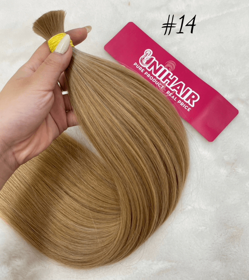 Straight Bulk Hair Extensions #14 Color