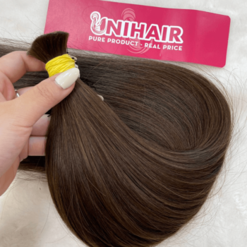 Alternative view of Straight Bulk Hair Extensions #2 Color