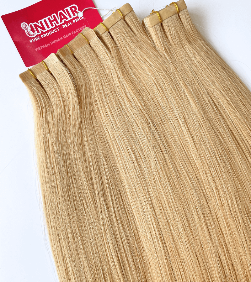 Normal Tape In Hair Extensions with #27 Color Straight Hair