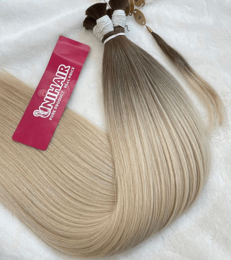 Straight Bulk Hair Extensions #AB Color