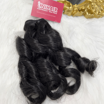 Double Drawn Curly 6R Remy Weft Hair 2