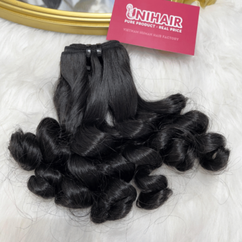 Alternative view of Double Drawn Loose Curly 2 Remy Weft Hair
