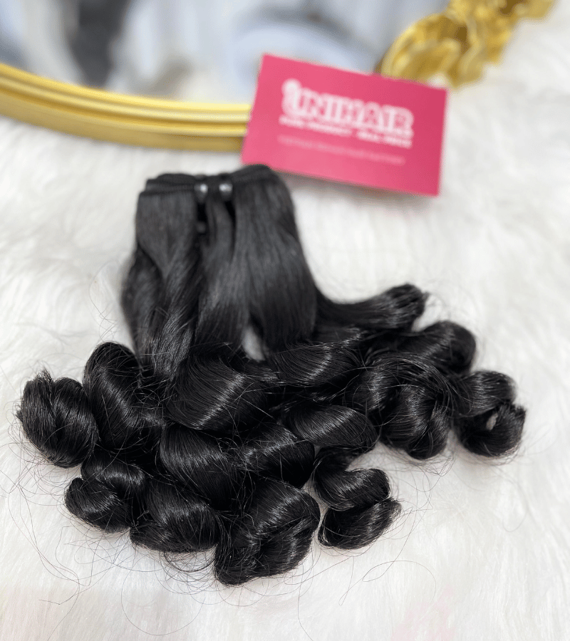 Double Drawn Loose Curly 2 Remy Weft Hair
