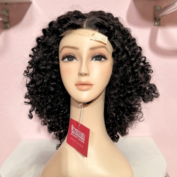Natural Black Color 2x6 Lace Closure Wigs Deep Curly Human Hair 3