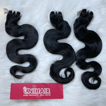 natural color body wavy raw hair weft 1